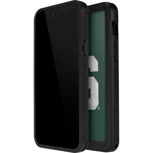 Michigan State University Spartans Away Grey S iPhone 15 Plus Waterproof Case
